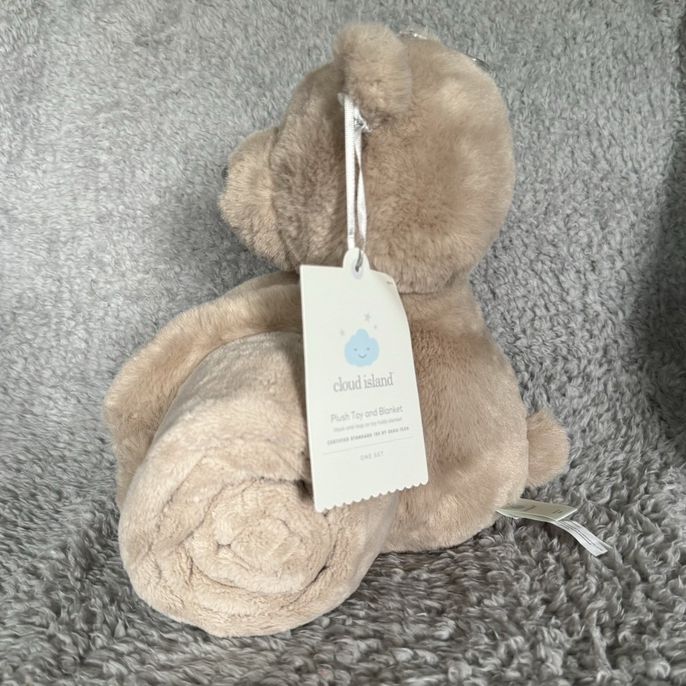 Cloud Island Bear Plush 15" Brown Teddy Stuffed Animal Soft Baby Toy Blanket - Picture 4 of 9